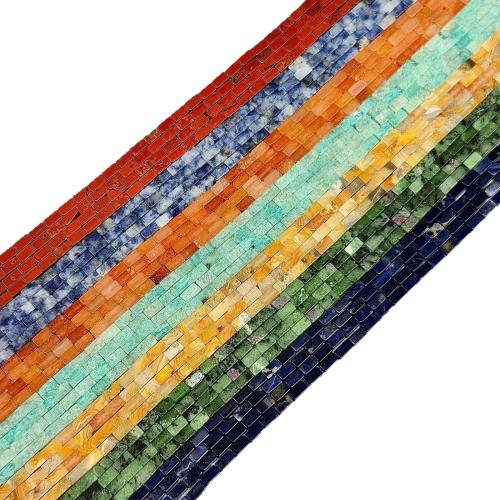 Gemstone Jewelry Beads Rectangle DIY Approx Sold By Strand