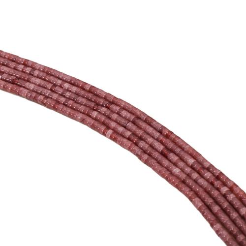 Prirodni kvarc nakit Beads, jagoda kvarc, Stan Okrugli, uglađen, možete DIY, 2x4mm, Prodano Per Približno 38 cm Strand