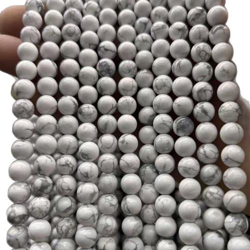 Gemstone Jewelry Beads Howlite Round DIY Sold Per Approx 38 cm Strand