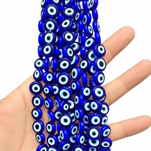 Evil Eye Lampwork Beads DIY blue 12mm Sold Per Approx 38 cm Strand