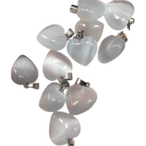 Colgantes de Gemas, Piedras preciosas, con aleación de zinc, Corazón, Bricolaje & diferentes materiales para la opción, 15x15x9mm, Vendido por UD