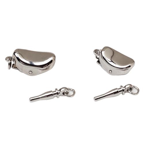 Stainless Steel Bajonet kopča, Mesing, Ingot, možete DIY, više boja za izbor, Prodano By PC