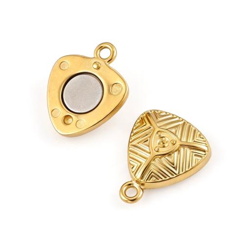 Stainless Steel Magnetic Clasps 316L Stainless Steel Triangle plated DIY Sold By PC