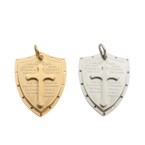 Nerūdijančio plieno Cross Pakabukai, 304 Nerūdijantis plienas, padengtą, su kirsti modelis & Pasidaryk pats, daugiau spalvų pasirinkimas, 39.70x30.70x3.70mm, Pardavė PC