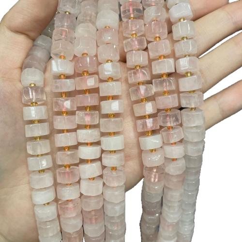 Edelsteen Sieraden Kralen, Abacus, gepolijst, DIY & verschillende materialen voor de keuze & gefacetteerde, 6x10mm, Ca 48pC's/Strand, Verkocht door Strand