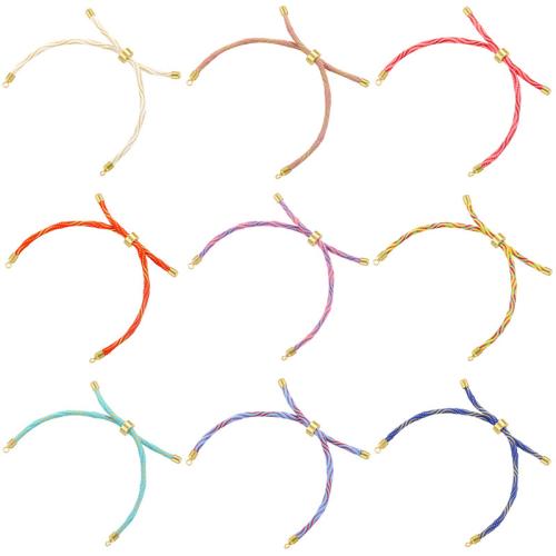 Nylon Bracelet cordon, DIY & tressé & réglable, plus de couleurs à choisir, Vendu par PC