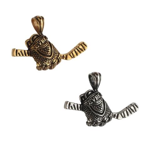 Bijoux pendentifs en acier inoxydable , Acier inoxydable 304, Placage, DIY, plus de couleurs à choisir, 51x36x12mm, Vendu par PC