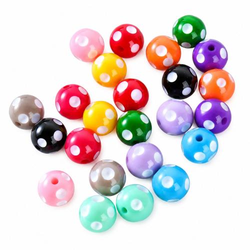 Pryskyřice šperky Korálky, Kolo, Puntík & DIY, více barev na výběr, 12mm, Prodáno By PC