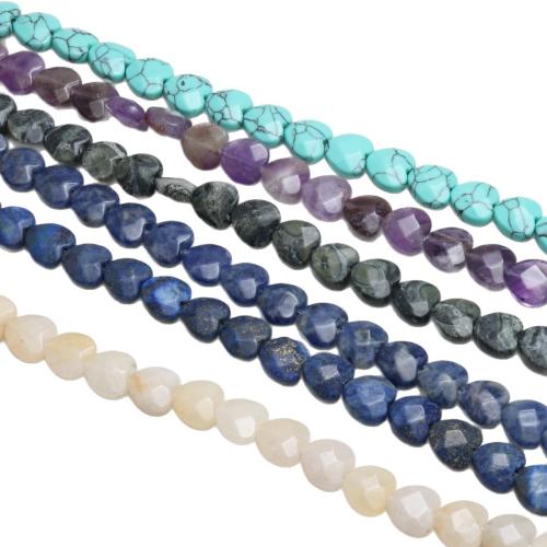 Perles bijoux en pierres gemmes, pierre gemme, coeur, DIY & différents matériaux pour le choix & normes différentes pour le choix & facettes, Vendu par brin
