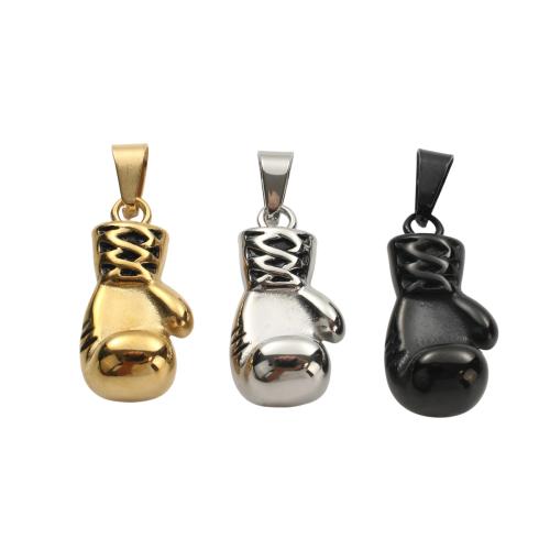 Bijoux pendentifs en acier inoxydable , Acier inoxydable 304, Gant de boxe, Placage, DIY, plus de couleurs à choisir, 29.80x14.80x11.80mm, Vendu par PC