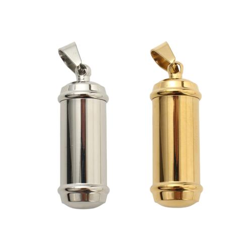 304 acciaio inox Cofanetto cinerarie ciondolo, placcato, DIY, nessuno, 35.50x12.60mm, Venduto da PC