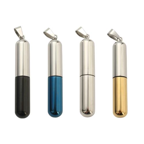 304 acciaio inox Cofanetto cinerarie ciondolo, placcato, DIY, nessuno, 53.40x9.40mm, Venduto da PC