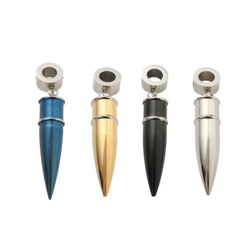 304 acciaio inox Cofanetto cinerarie ciondolo, Proiettile, placcato, DIY, nessuno, 39.80x8.60mm, Venduto da PC