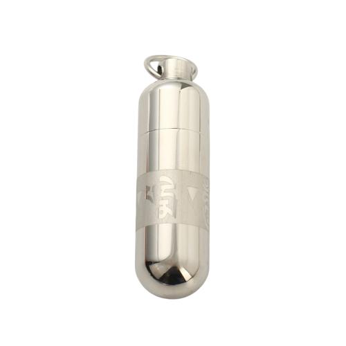 304 acciaio inox Cofanetto cinerarie ciondolo, DIY, colore originale, 44.30x12.80mm, Venduto da PC