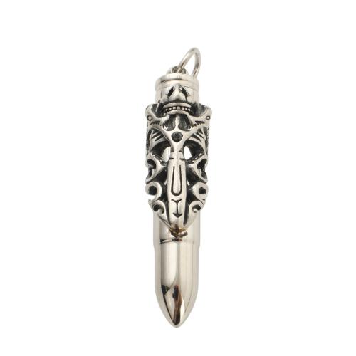 304 acciaio inox Cofanetto cinerarie ciondolo, DIY & Annerire, colore originale, 57.70x12.20mm, Venduto da PC