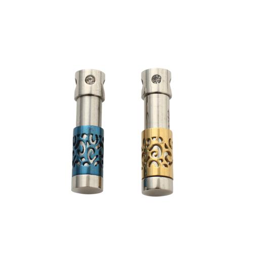 304 acciaio inox Cofanetto cinerarie ciondolo, placcato, DIY, nessuno, 27.40x6.90mm, Venduto da PC