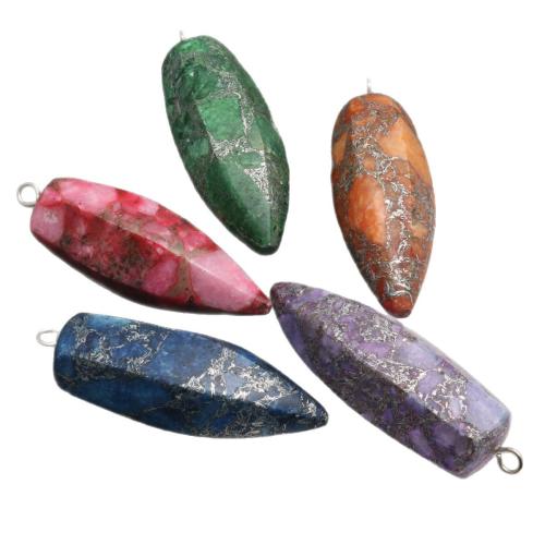 Imperial Jasper Ciondoli, diaspro impressione, lucido, DIY, nessuno, 57x19mm, Venduto da PC