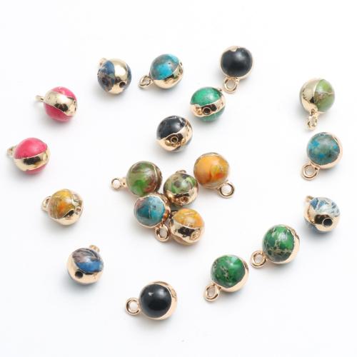 Imperial Jasper Ciondoli, diaspro impressione, Cerchio, lucido, DIY, nessuno, 8mm, Venduto da PC