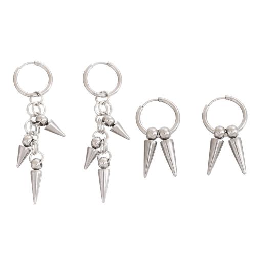 Boucle d'oreille goutte inox, acier inoxydable, Placage, bijoux de mode & unisexe & styles différents pour le choix, plus de couleurs à choisir, Vendu par paire