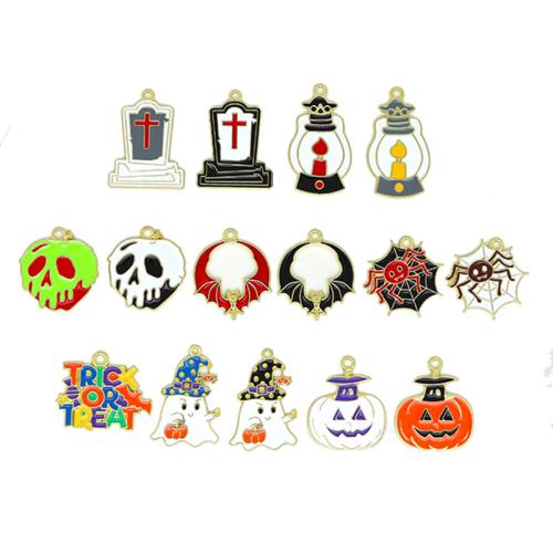 Móda Halloween přívěšek, Zinek, á, DIY & Halloween Šperky dárek & různé styly pro výběr & smalt, více barev na výběr, Prodáno By PC