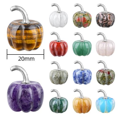 Drahokam Dekorace, Dýně, Vytesaný, DIY & různé materiály pro výběr & Halloween Šperky dárek, 15x20mm, Prodáno By PC
