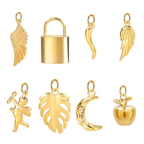 Bijoux pendentifs en acier inoxydable , Acier inoxydable 304, Placage, DIY & styles différents pour le choix, Vendu par PC