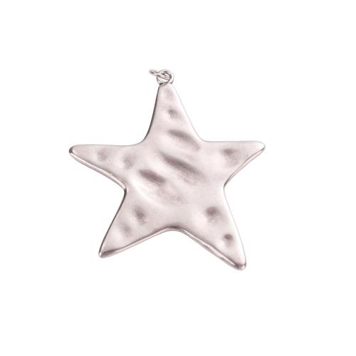 Bijoux pendentifs en laiton, étoile de mer, Plaqué de platine, DIY & émail, 46.10x42.10x2mm, Trou:Environ 3.5mm, Vendu par PC