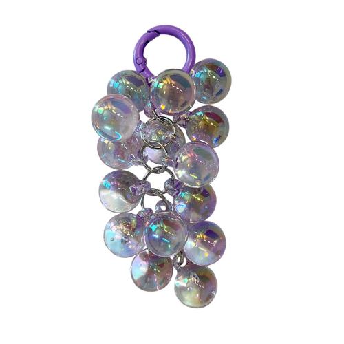 Akryl Key spona, s Železo, Zrnko vína, unisex, více barev na výběr, 105x44mm, Prodáno By PC