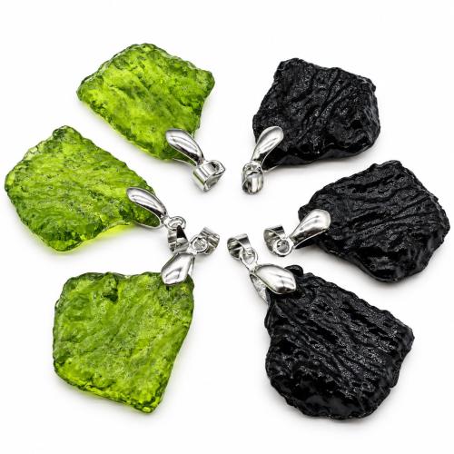 Bijoux Pendentifs en pierres gemmes, Pierre naturelle, Irrégulière, envoyé au hasard & DIY, plus de couleurs à choisir, 30x27x6mm, Vendu par PC