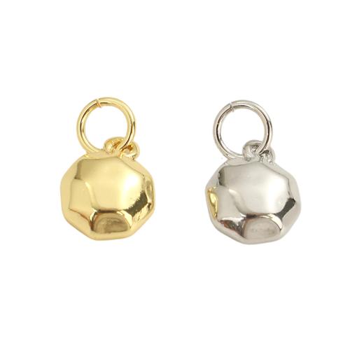 Monili d'ottone Ciondoli, ottone, placcato, DIY, nessuno, 9.30x7.80x3.20mm, Foro:Appross. 3.5mm, Venduto da PC