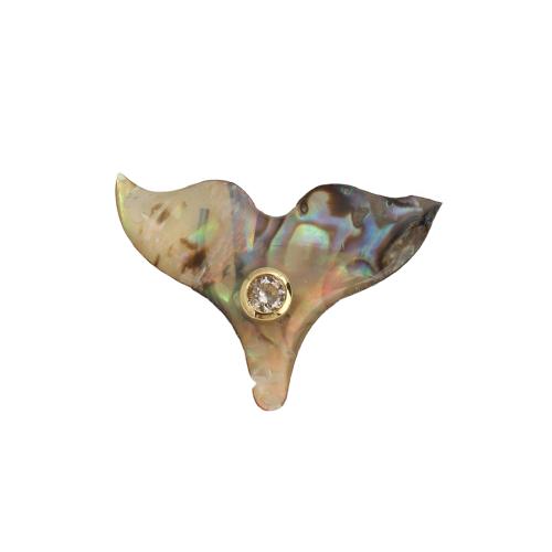 Pendentifs d'ormeau coquillage naturel, laiton, avec coquille d'ormeau, Plaqué d'or, DIY & pavé de micro zircon, 24.80x18.50x2.80mm, Vendu par PC
