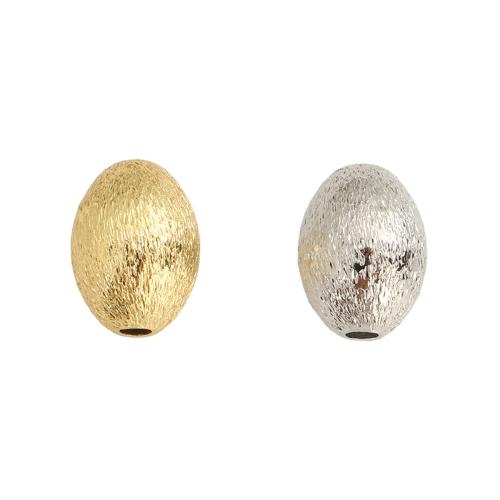 Žalvaris Spacer karoliukai, Žalvarinis, Ovalus, padengtą, Pasidaryk pats, daugiau spalvų pasirinkimas, 13.60x10.20mm, Skylė:Apytiksliai 2.5mm, Pardavė PC