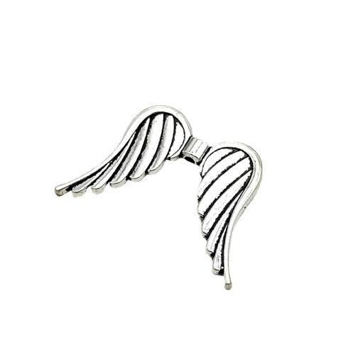 Zinc Alloy šperky Korálky, Zinek, Wing Shape, DIY, 26x35mm, 100PC/Lot, Prodáno By Lot