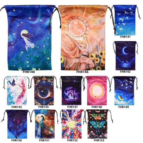 Velveteen Drawstring Bag printing dustproof & double-sided Sold By PC