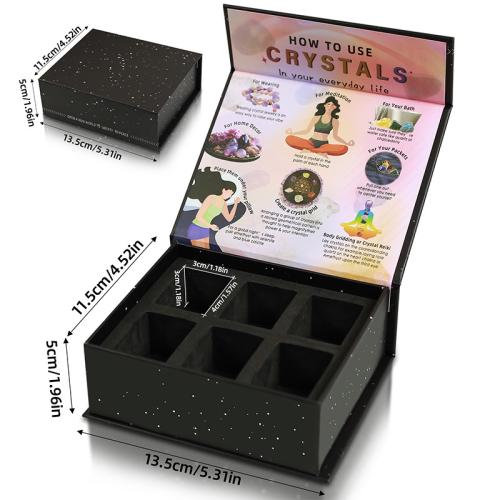 carton Boîte de rangement, Portable & Anti-poussière & multifonctionnel, noire, 135x115x50mm, Vendu par PC