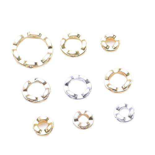 Doublé or perle d'entretoise, Rond, DIY & normes différentes pour le choix & pavé de micro zircon, plus de couleurs à choisir, Vendu par PC