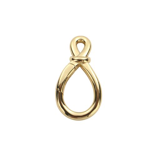 Fermoir à pression en laiton, Plaqué d'or, DIY, 28.70x14.70x32mm, Vendu par PC