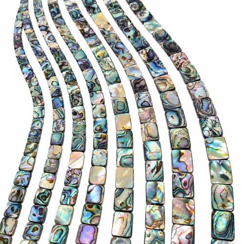 Abalone Shell Perler, Rektangel, du kan DIY & forskellig størrelse for valg, Solgt af Strand