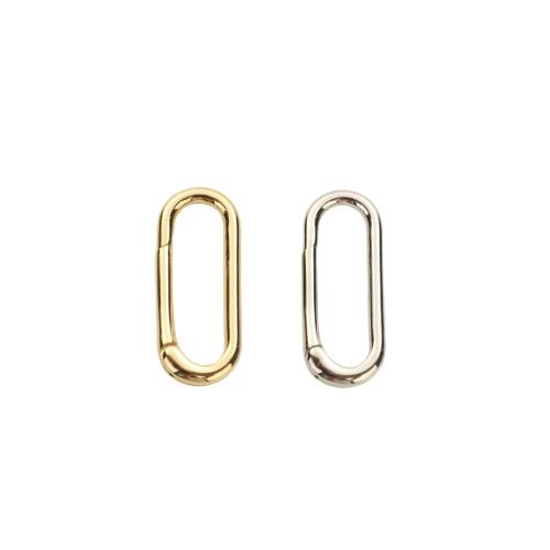 Fermoir à pression en laiton, Placage, DIY, plus de couleurs à choisir, 25.10x9.90x2.30mm, Diamètre intérieur:Environ 21.1x5.9mm, Vendu par PC