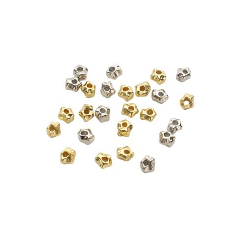 Entretoise de perles en laiton, Placage, DIY, plus de couleurs à choisir, 4.20x3.80x2.60mm, Trou:Environ 1mm, Vendu par PC