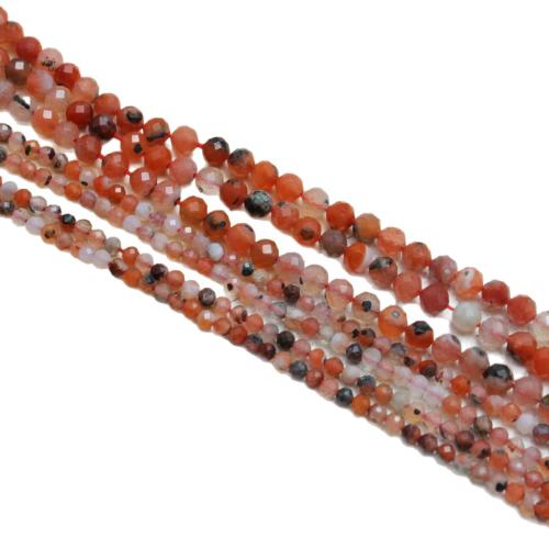 Perles Agates rouges naturelles, Yunnan agate rouge, Rond, DIY & normes différentes pour le choix & facettes, Vendu par Environ 38 cm brin