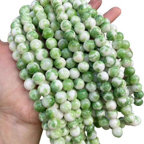 Perles en jade, Persique Jade, Rond, DIY & normes différentes pour le choix, vert, 12x10mm, Vendu par Environ 38 cm brin