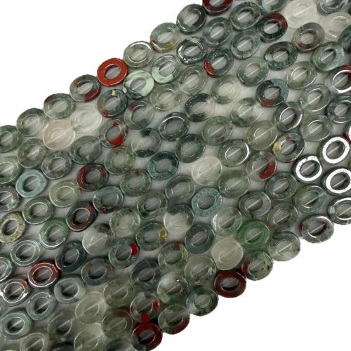 Perles bijoux en pierres gemmes, pierre gemme, ovale, poli, DIY & différents matériaux pour le choix & grand trou, 10x12mm, Environ 20PC/brin, Vendu par brin