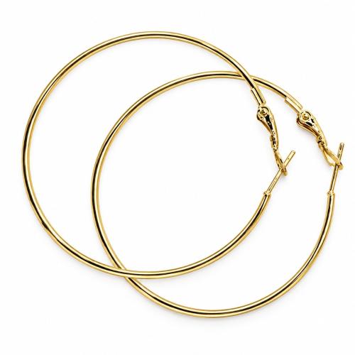 304 Stainless Steel Hoop Korvakorut, kullan väri kullattu, erikokoisia valinnalle & naiselle, 1.2mm wire diameter, Myymät Pair