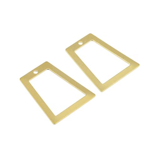 Messing hangers, Trapezium, DIY & hol, oorspronkelijke kleur, 28.32x23.61x0.73mm, Verkocht door PC