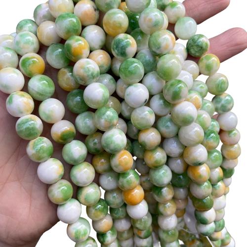Natural Jade Beads Persian Jade Round DIY Sold Per Approx 38 cm Strand