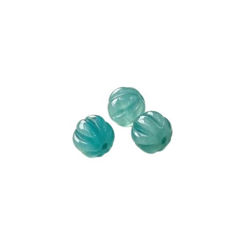 Gemstone Smycken Pärlor, Ädelsten, Pumpa, polerad, DIY & olika material för val, 10mm, Säljs av PC