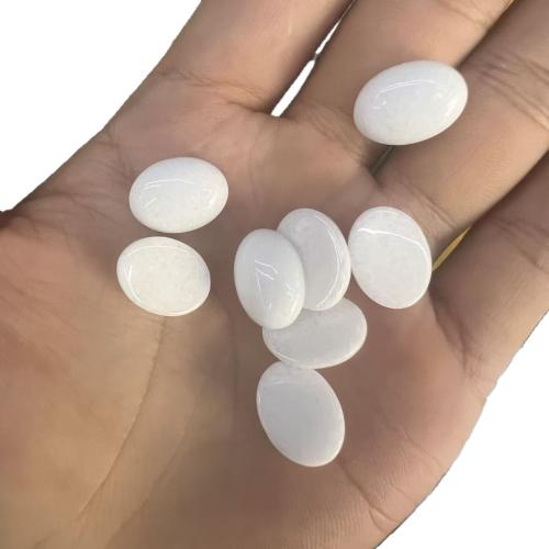 Gemstone Cabochons, Edelsteen, Plat Ovaal, gepolijst, DIY & verschillende materialen voor de keuze, 12x16mm, Verkocht door PC