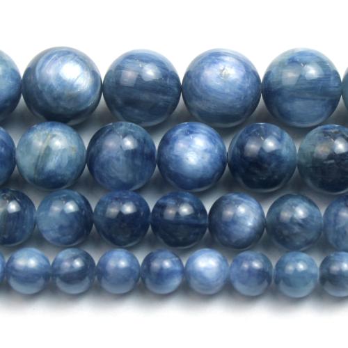 Prirodni kvarc nakit Beads, Kyanite, Krug, možete DIY & različite veličine za izbor, Prodano By Strand