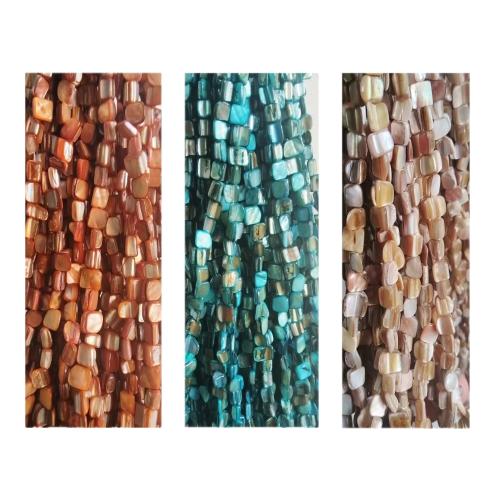 Přírodní barevné Shell korálky, Skořápka, DIY, více barev na výběr, beads size 8-9mm, Prodáno za Cca 38 cm Strand